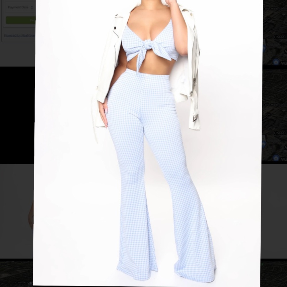 Sold!!!! Crystal Springs Gingham Pant Set